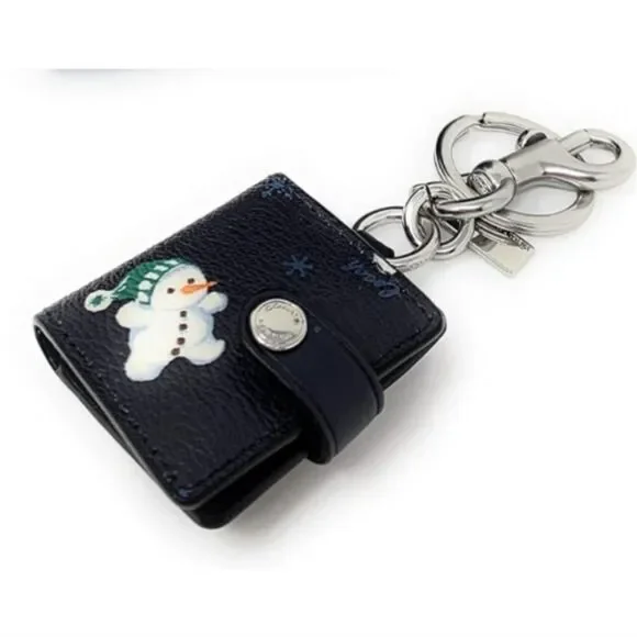 Coach Snowman Wallet & Photo frame Charm/Keychain Boxed Gift Set